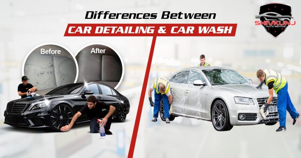 Differences Between Car Detailing and  Car Wash